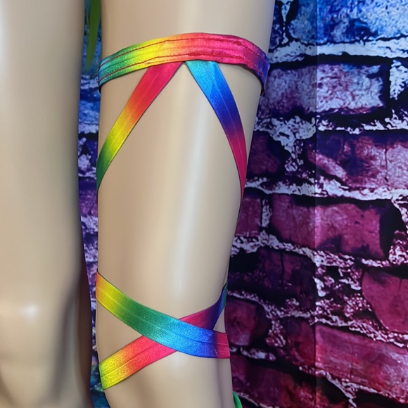 NWT Rainbow leg Wraps - Picture 2 of 5
